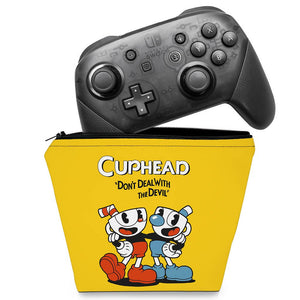 Capa Case Nintendo Switch Pro Controle - Cuphead
