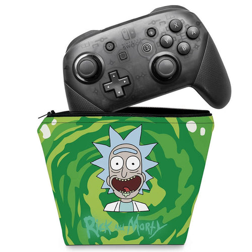 Capa Case Nintendo Switch Pro Controle - Rick And Morty