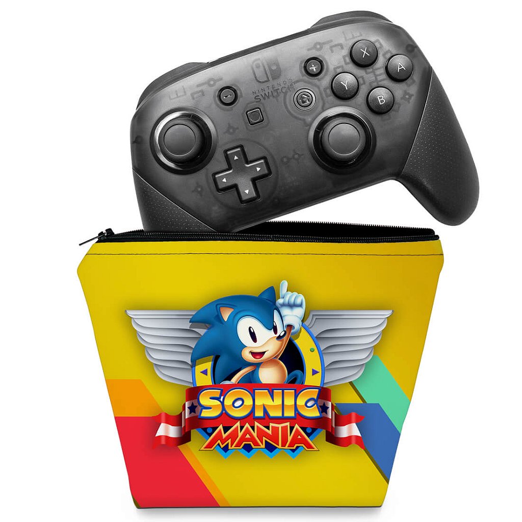 Capa Case Nintendo Switch Pro Controle - Sonic Mania