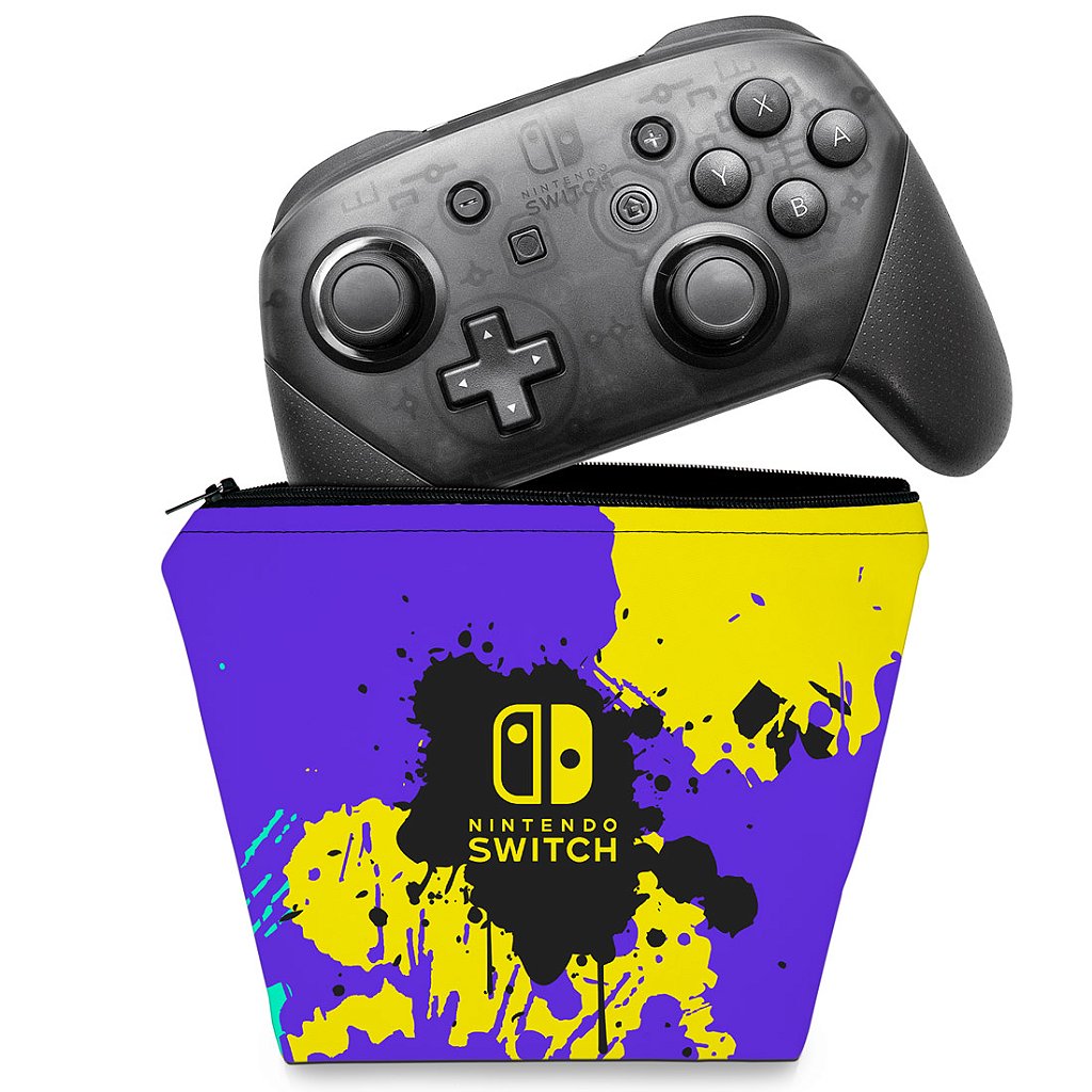 Capa Case Nintendo Switch Pro Controle - Splatoon 3
