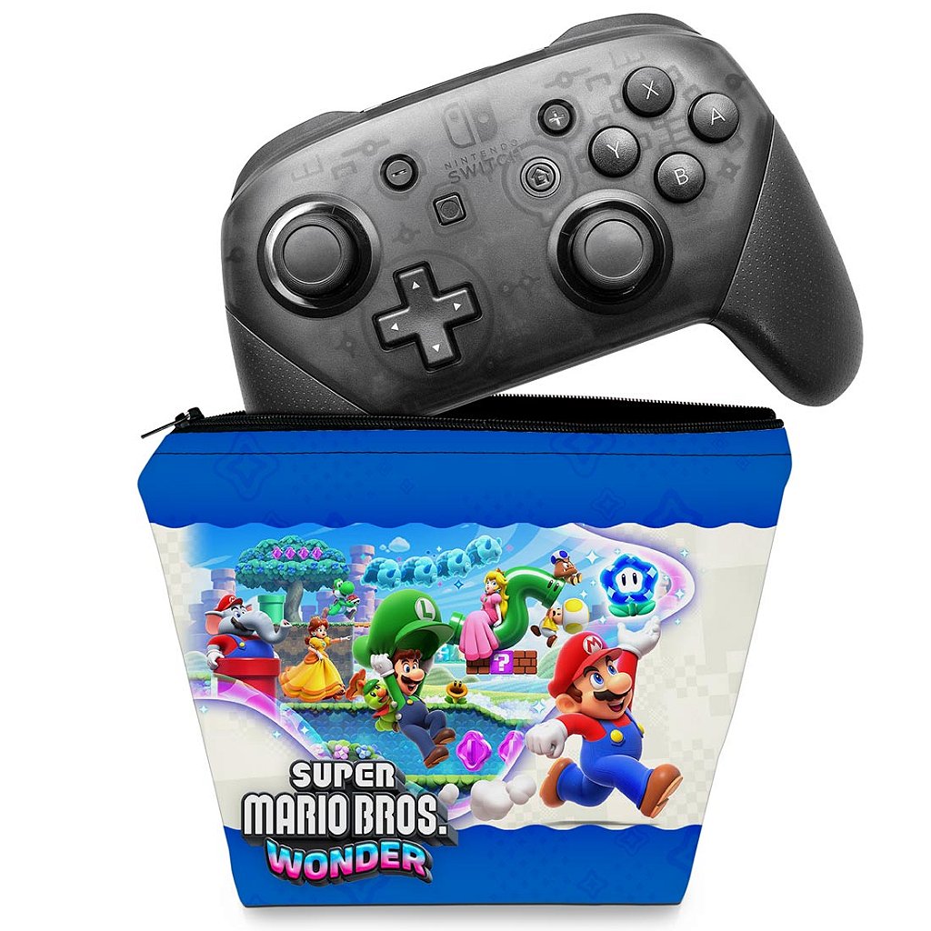 Capa Case Nintendo Switch Pro Controle - Super Mario Bros. Wonder