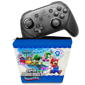 Capa Case Nintendo Switch Pro Controle - Super Mario Bros. Wonder
