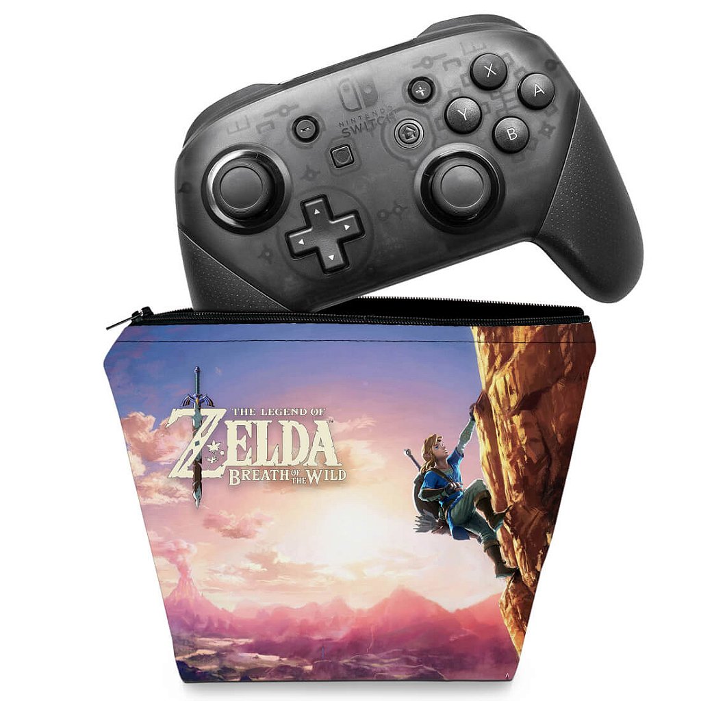 Capa Nintendo Switch Pro Controle Case - Zelda Breath Of The Wild