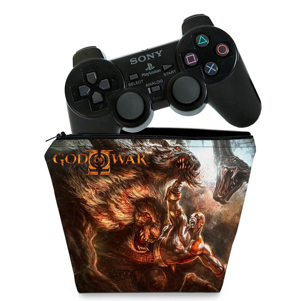 Capa Case PS2 Controle - God Of War 2 II