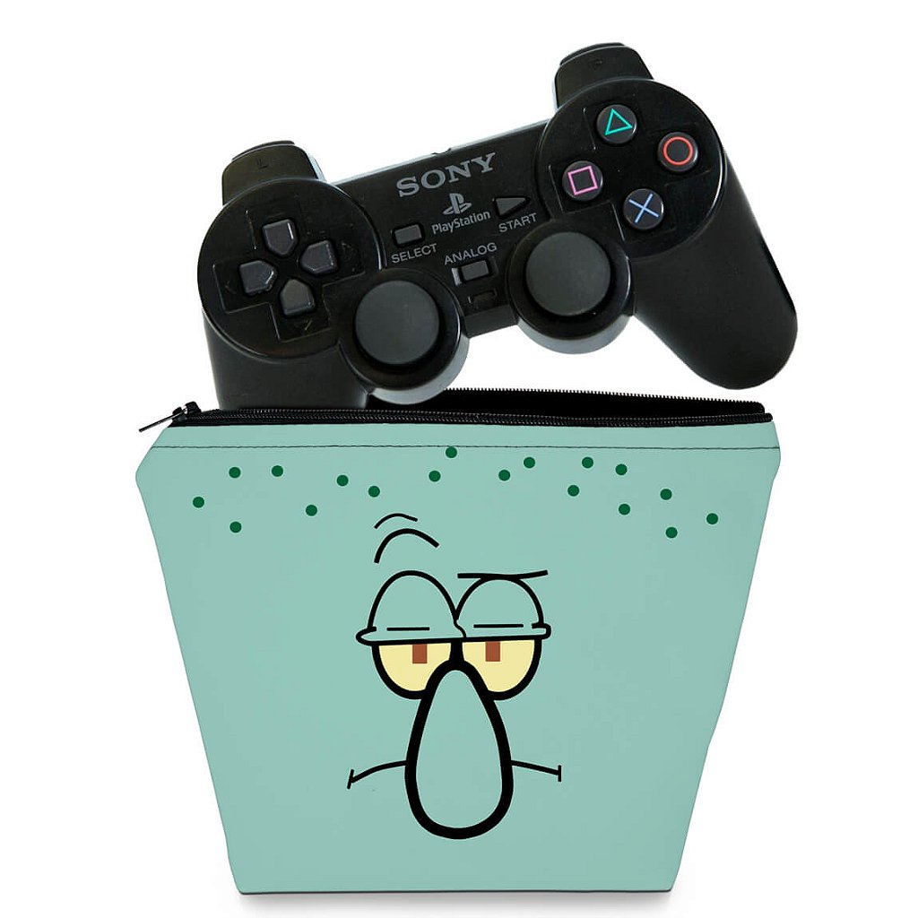 Capa PS2 Controle Case - Lula Molusco Bob Esponja