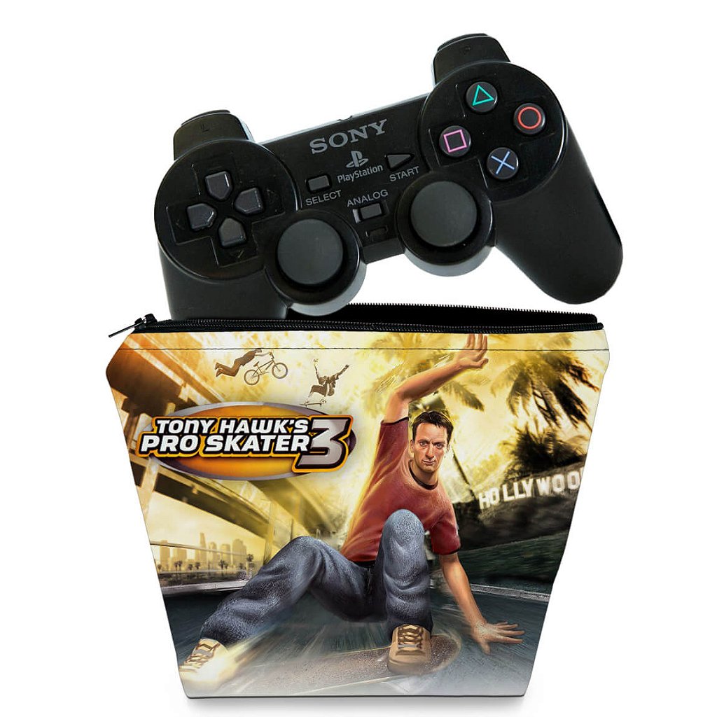 Capa Case PS2 Controle - Tony Hawks Pro Skater 3