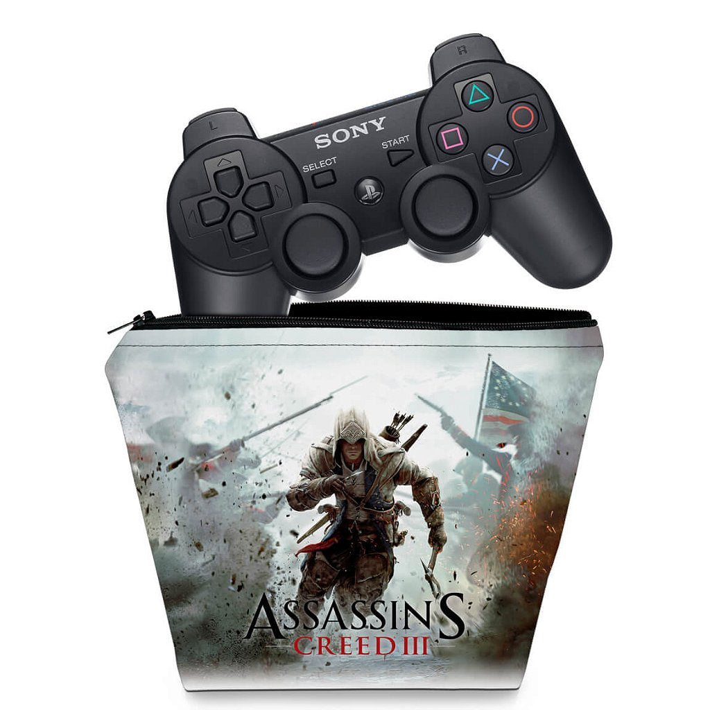 Capa Case PS3 Controle - Assassins Creed 3