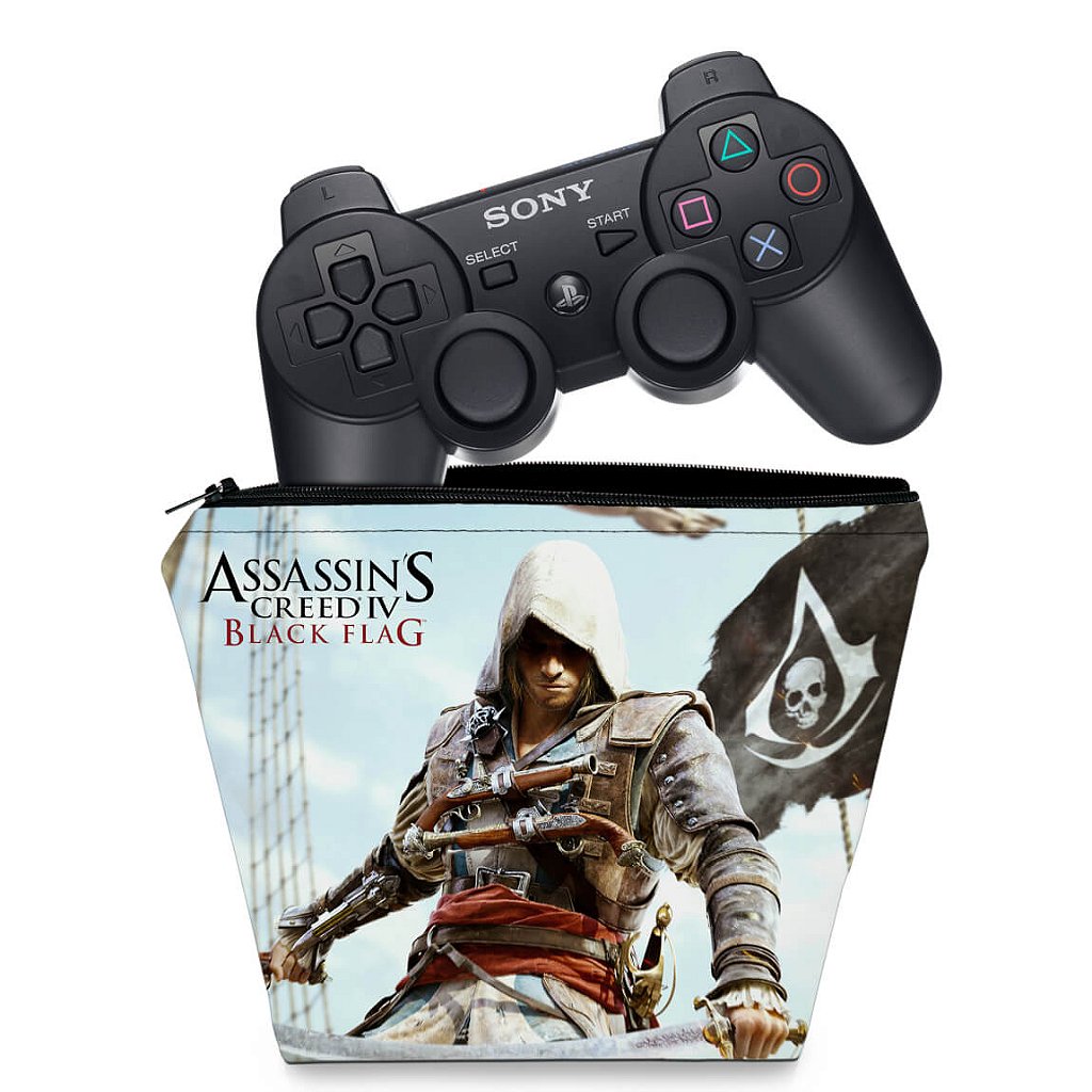 Capa Case PS3 Controle - Assassins Creed IV Black Flag
