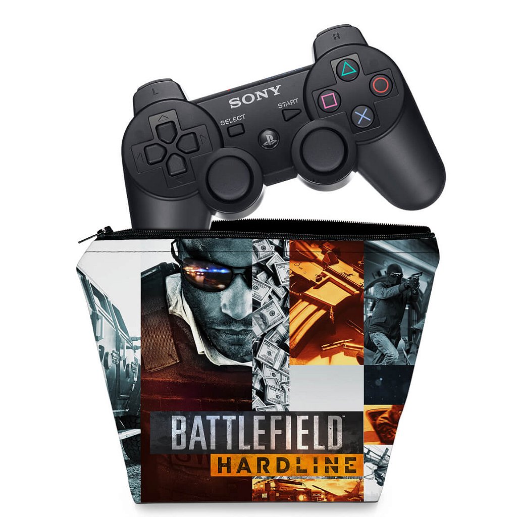 Capa Case PS3 Controle - Battlefield Hardline
