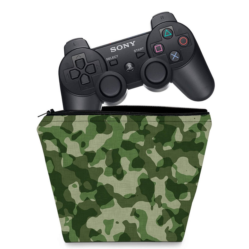 Capa Case PS3 Controle - Camuflado #b