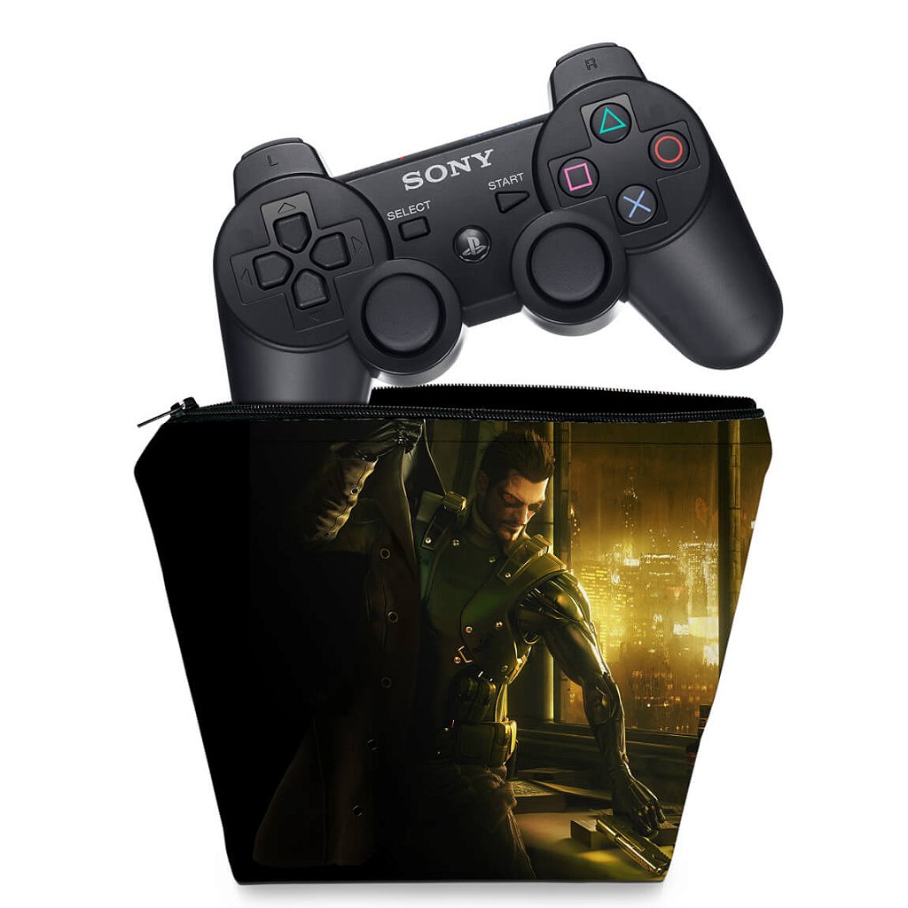 Capa Case PS3 Controle - Deus Ex Human