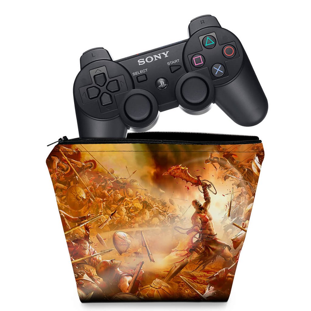 Capa Case PS3 Controle - God Of War 2