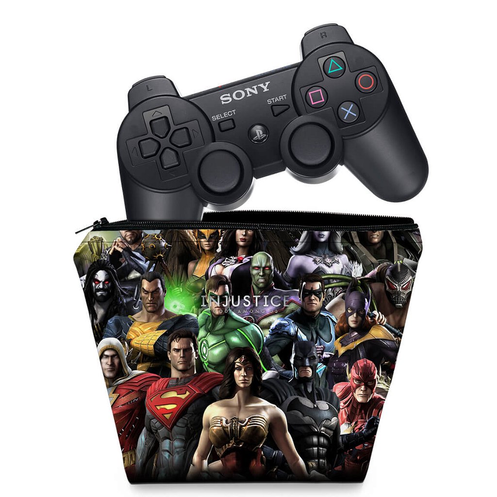 Capa Case PS3 Controle - Injustice
