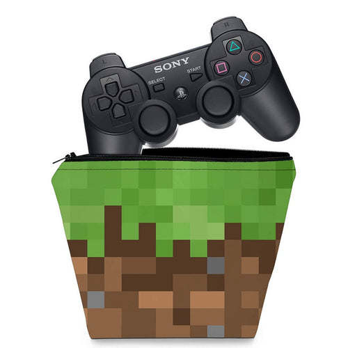 Capa Case PS3 Controle - Minecraft