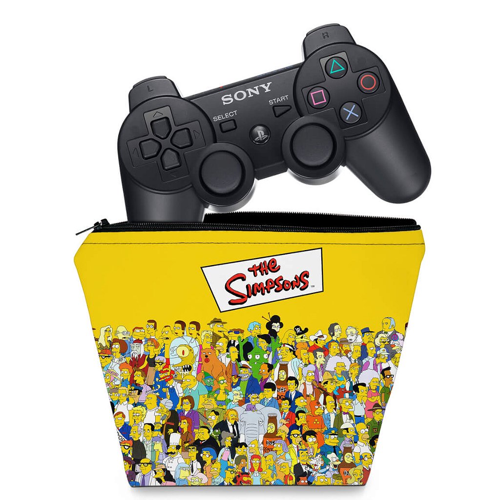 Capa Case PS3 Controle - Simpsons