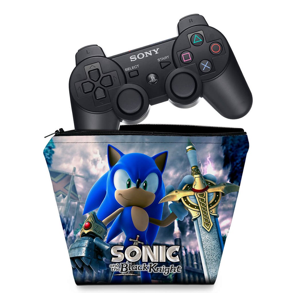 Capa Case PS3 Controle - Sonic Black Knight
