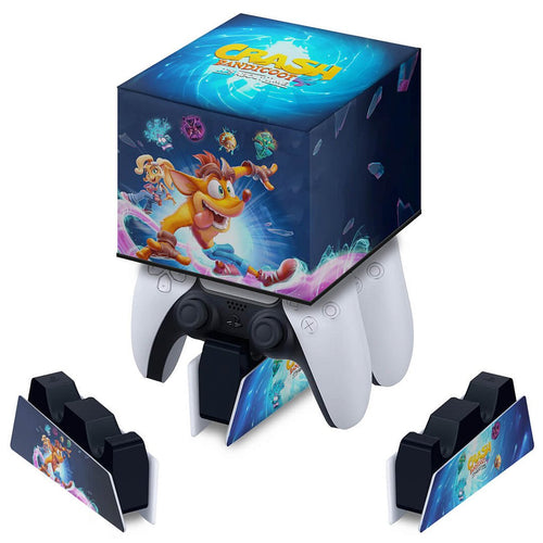 Capa PS5 Base de Carregamento Controle - Crash Bandicoot 4