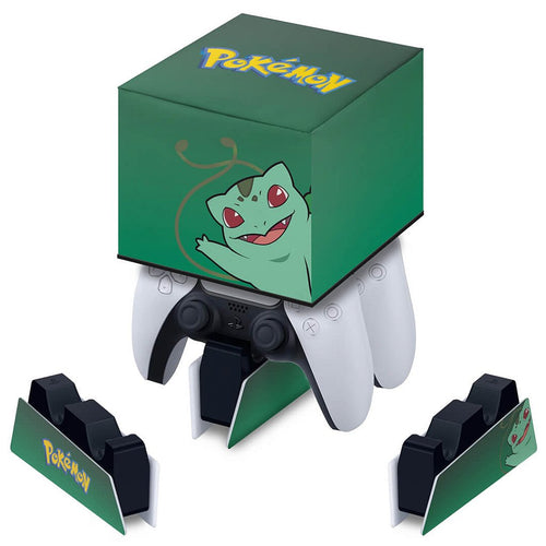 Capa PS5 Base de Carregamento Controle - Pokemon Bulbasaur
