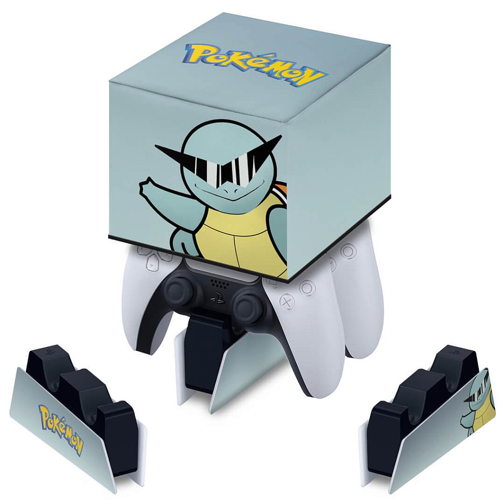 Capa PS5 Base de Carregamento Controle - Pokemon Squirtle