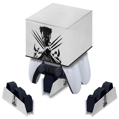 Capa PS5 Base de Carregamento Controle - Wolverine X-men