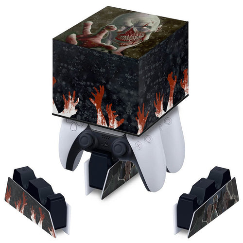 Capa PS5 Base de Carregamento Controle - Zombie Zumbi The Walking