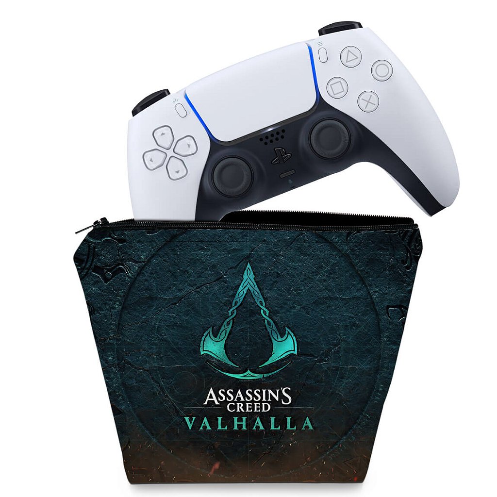 Capa Case PS5 Controle - Assassin's Creed Valhalla
