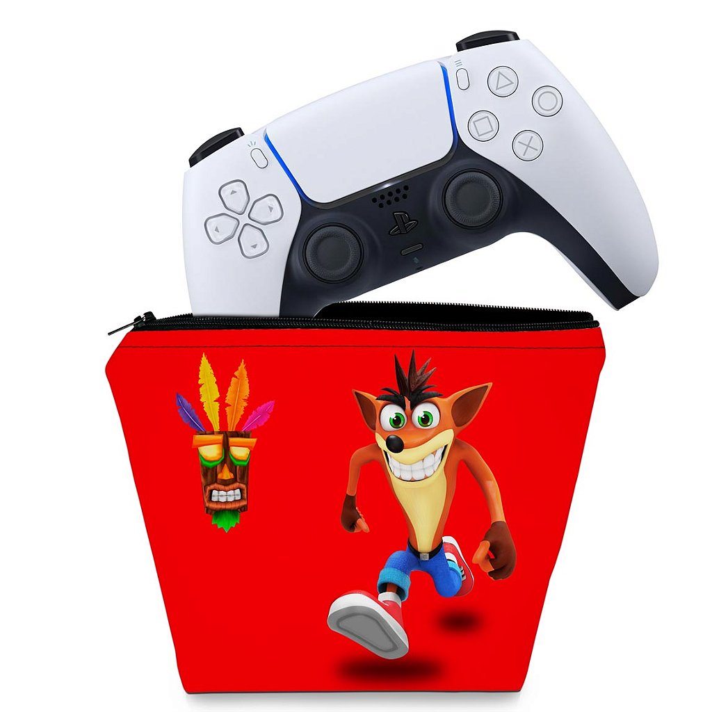 Capa Case PS5 Controle - Crash Bandicoot
