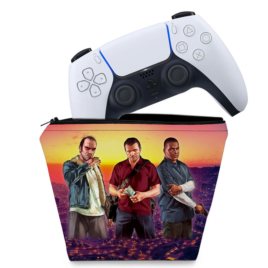 Capa Case PS5 Controle - GTA V