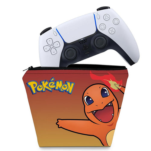 Capa Case PS5 Controle - Pokemon Charmander