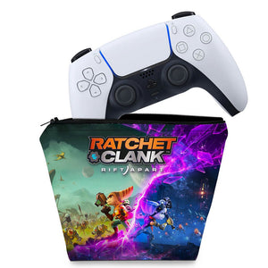Capa Case PS5 Controle - Ratchet & Clank Rift Apart