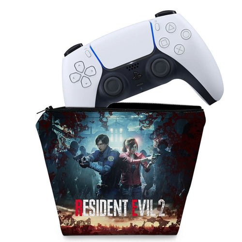 Capa Case PS5 Controle - Resident Evil 2 Remake