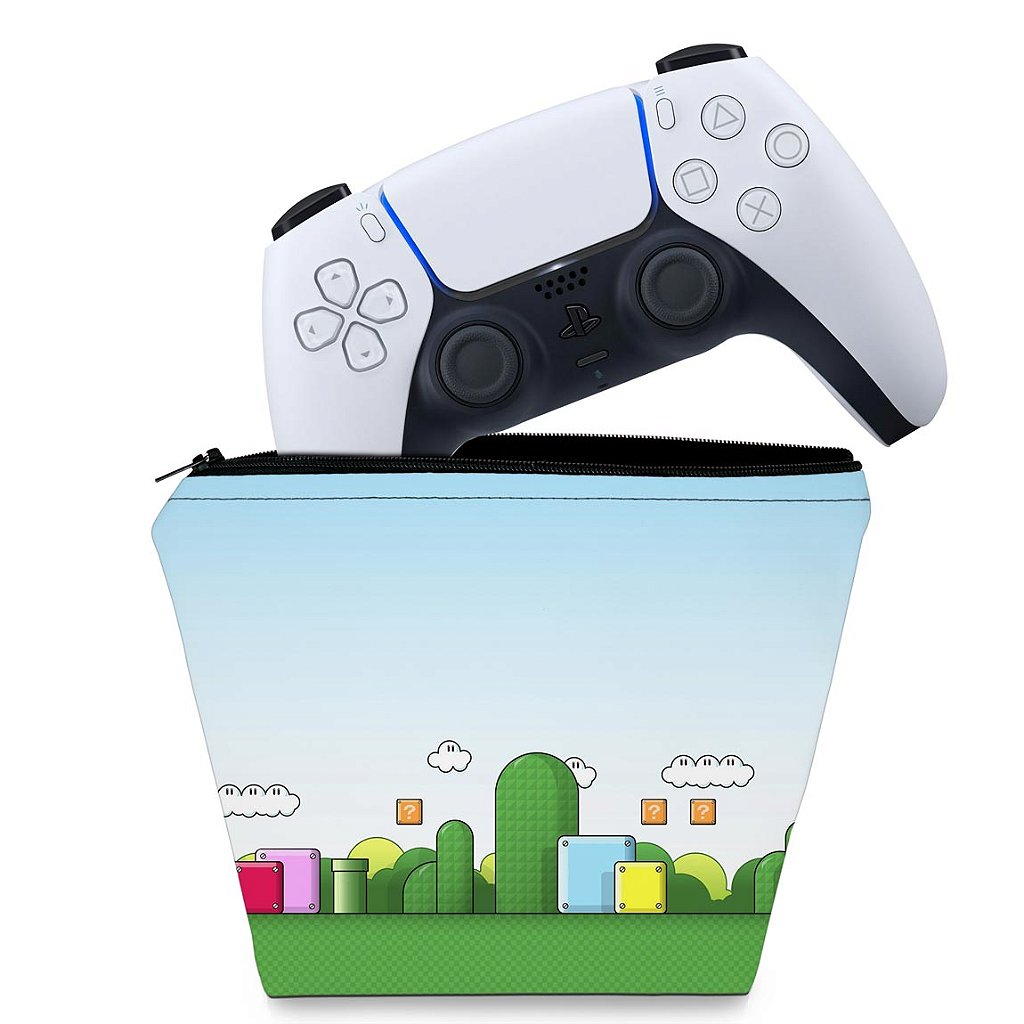 Capa Case PS5 Controle - Super Mario Bros
