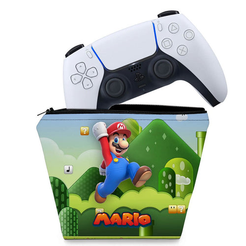 Capa Case PS5 Controle - Super Mario