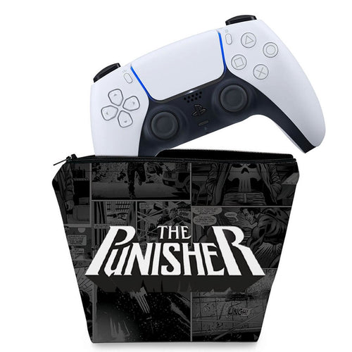 Capa Case PS5 Controle - The Punisher Justiceiro Comics