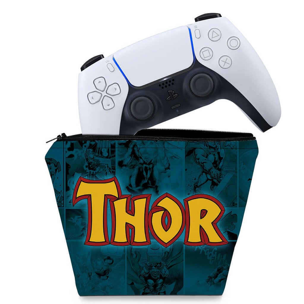 Capa Case PS5 Controle - Thor Comics