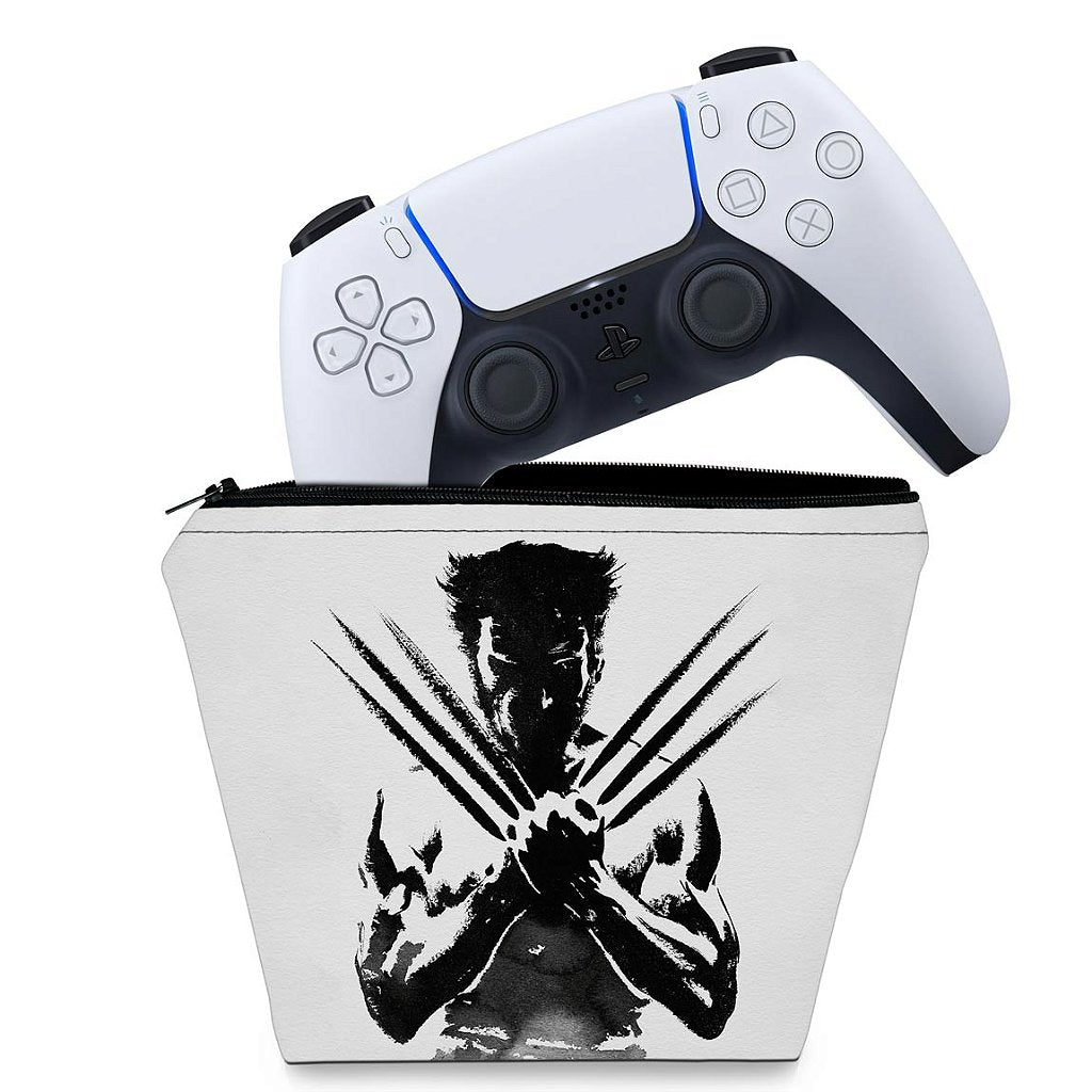 Capa Case PS5 Controle - Wolverine X-men