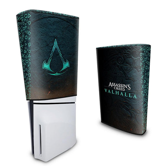 Capa PS5 Slim Anti Poeira Vertical - Assassin's Creed Valhalla