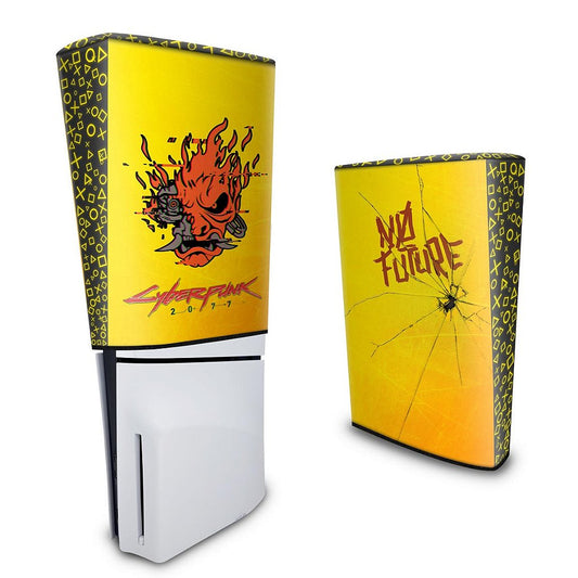 Capa PS5 Slim Anti Poeira Vertical - Cyberpunk 2077