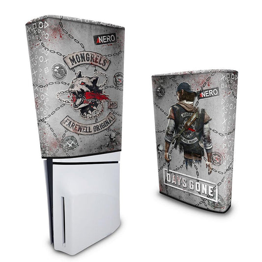 Capa PS5 Slim Anti Poeira Vertical - Days Gone
