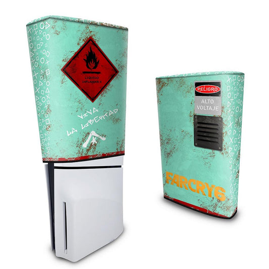 Capa PS5 Slim Anti Poeira Vertical - Far Cry 6