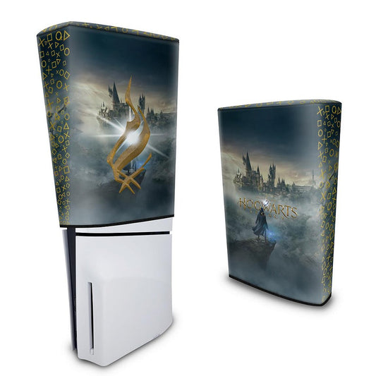 Capa PS5 Slim Anti Poeira Vertical - Hogwarts Legacy