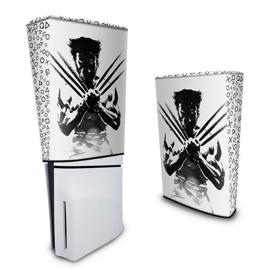 Capa PS5 Slim Anti Poeira Vertical - Wolverine X-men