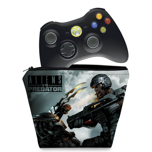 Capa Case Xbox 360 Controle - Aliens Vs Predators