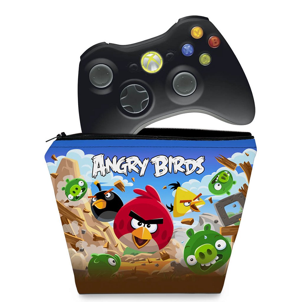 Capa Case Xbox 360 Controle - Angry Birds