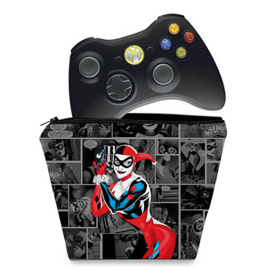 Capa Case Xbox 360 Controle - Arlequina Harley Quinn