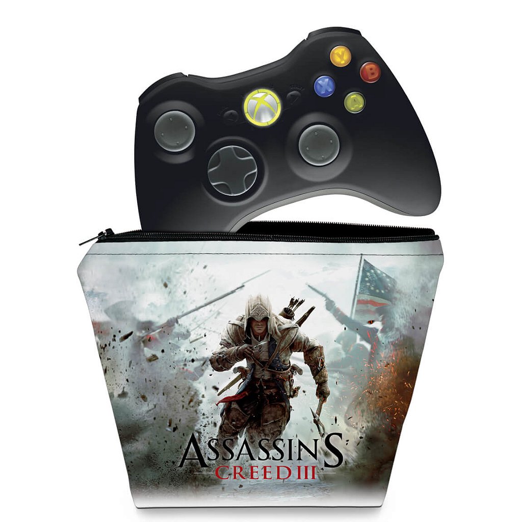 Capa Case Xbox 360 Controle - Assassins Creed 3