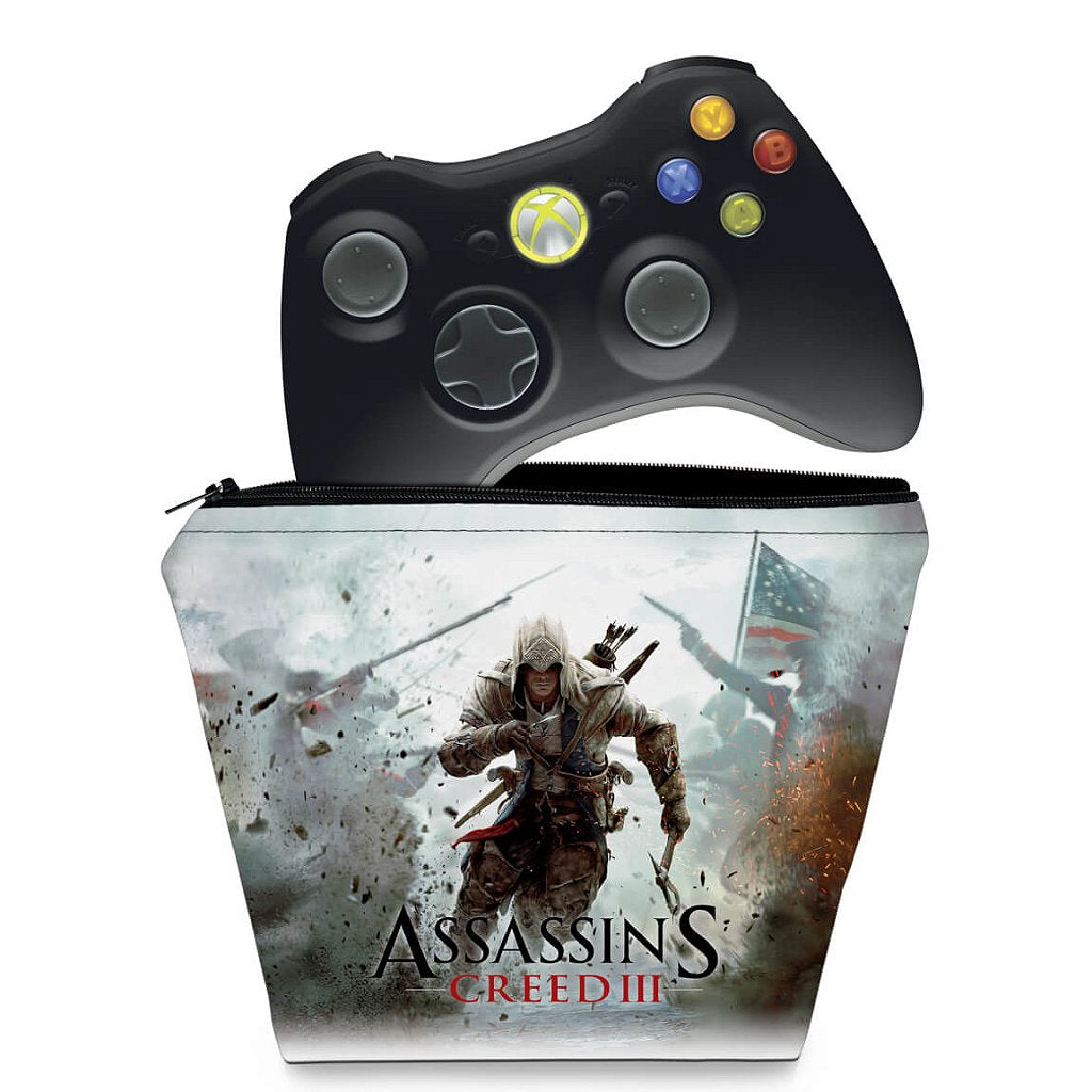 Capa Case Xbox 360 Controle - Assassins Creed 3