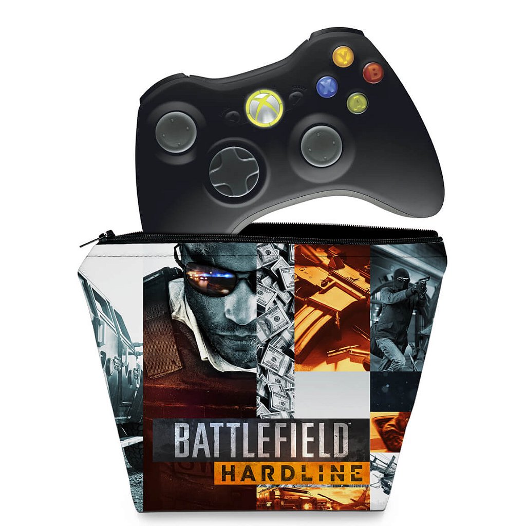 Capa Case Xbox 360 Controle - Battlefield Hardline