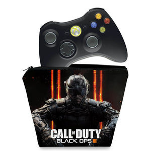 Capa Case Xbox 360 Controle - Call Of Duty Black Ops 3
