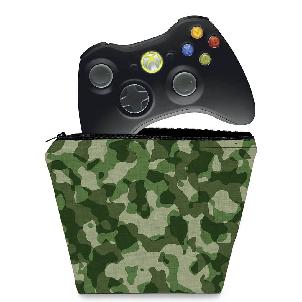 Capa Case Xbox 360 Controle - Camuflado